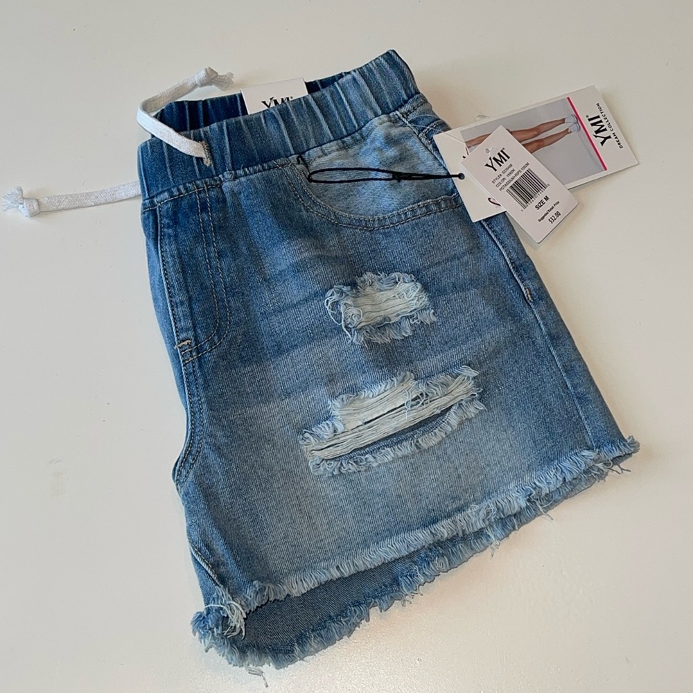 YMI Denim Distressed Shorts